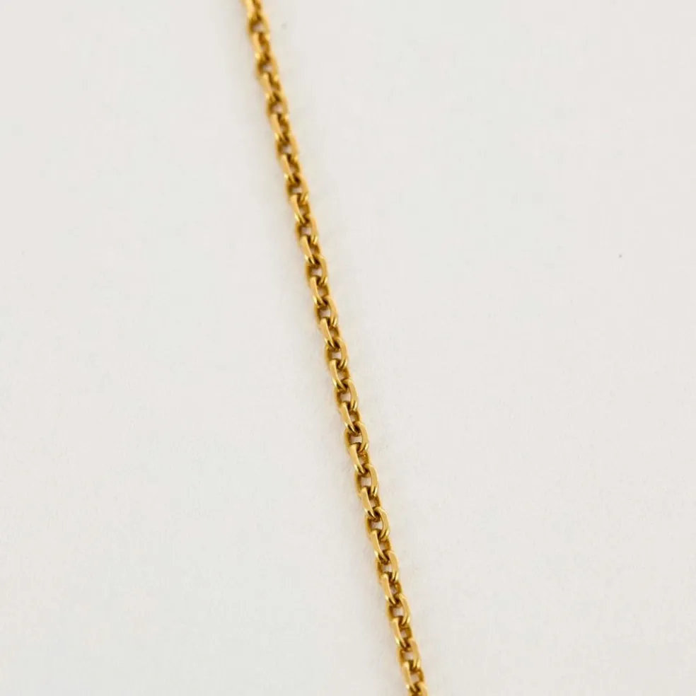Chaîne et pendentif or jaune et citrine