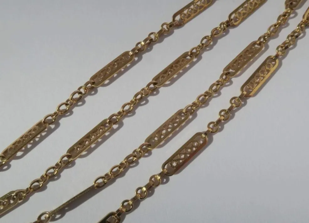 Chaîne giletière collier ancien