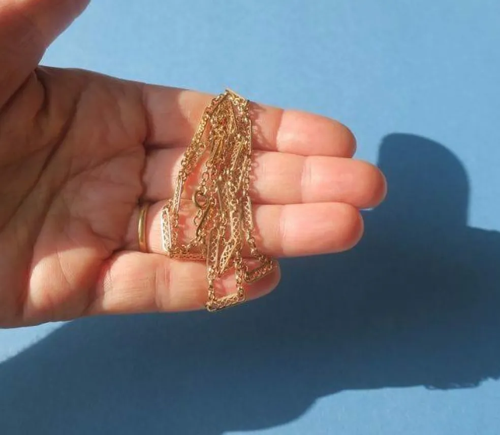 Chaîne giletière collier ancien