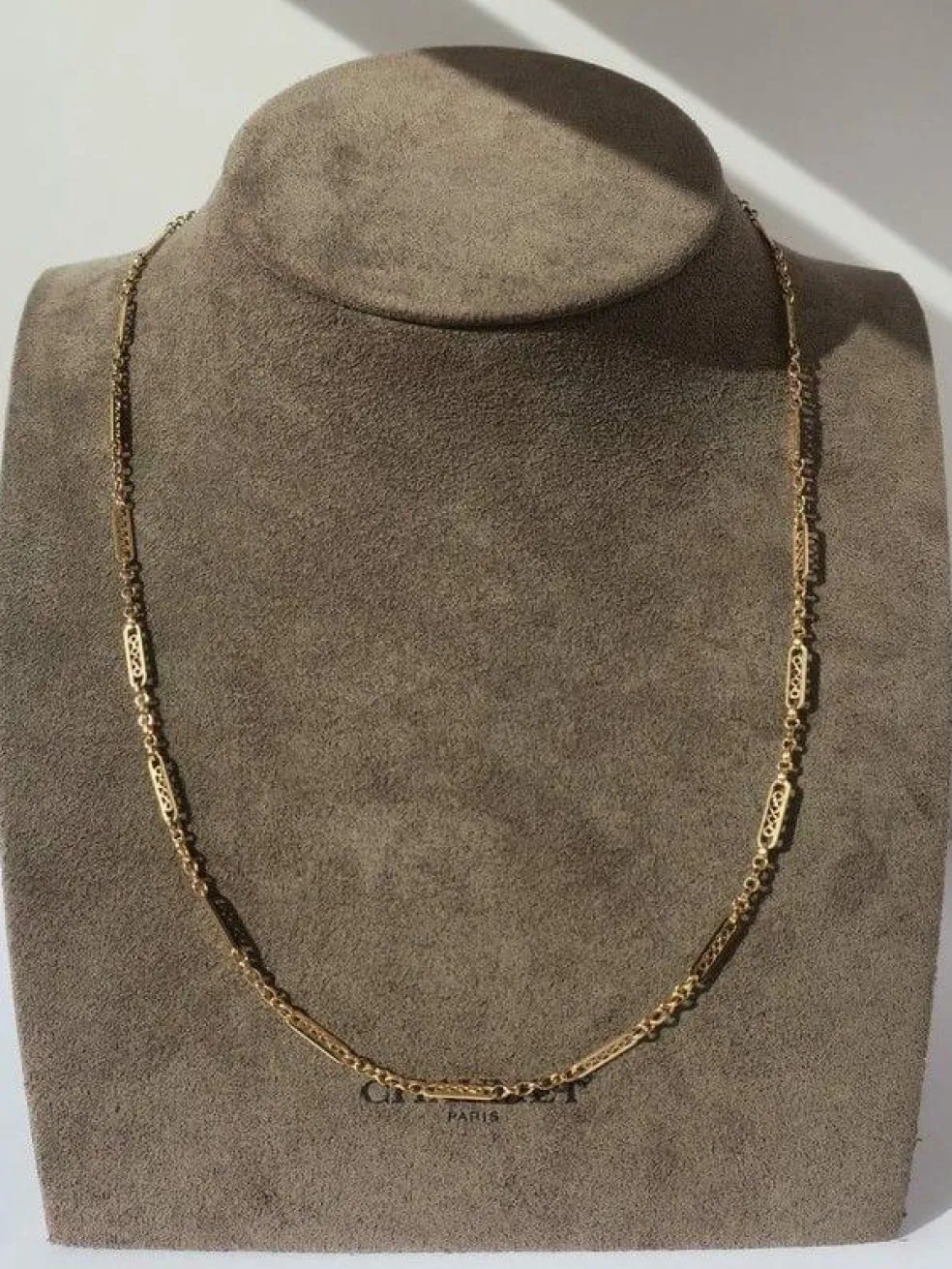 Chaîne giletière collier ancien