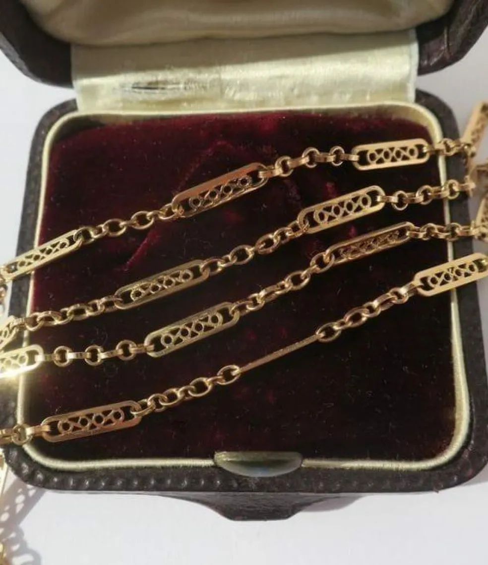 Chaîne giletière collier ancien