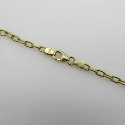 Chaîne longue italienne à maillons ouverts en or 18 carats