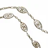Chaîne maille filigrane en or