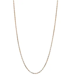 Chaîne maille forçat diamantée or jaune