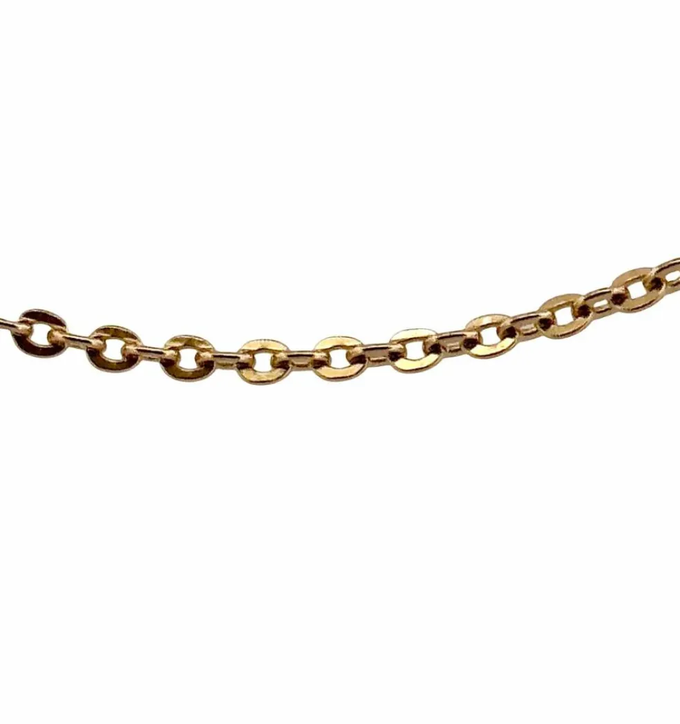 Chaîne maille forçat en or jaune 18 carats
