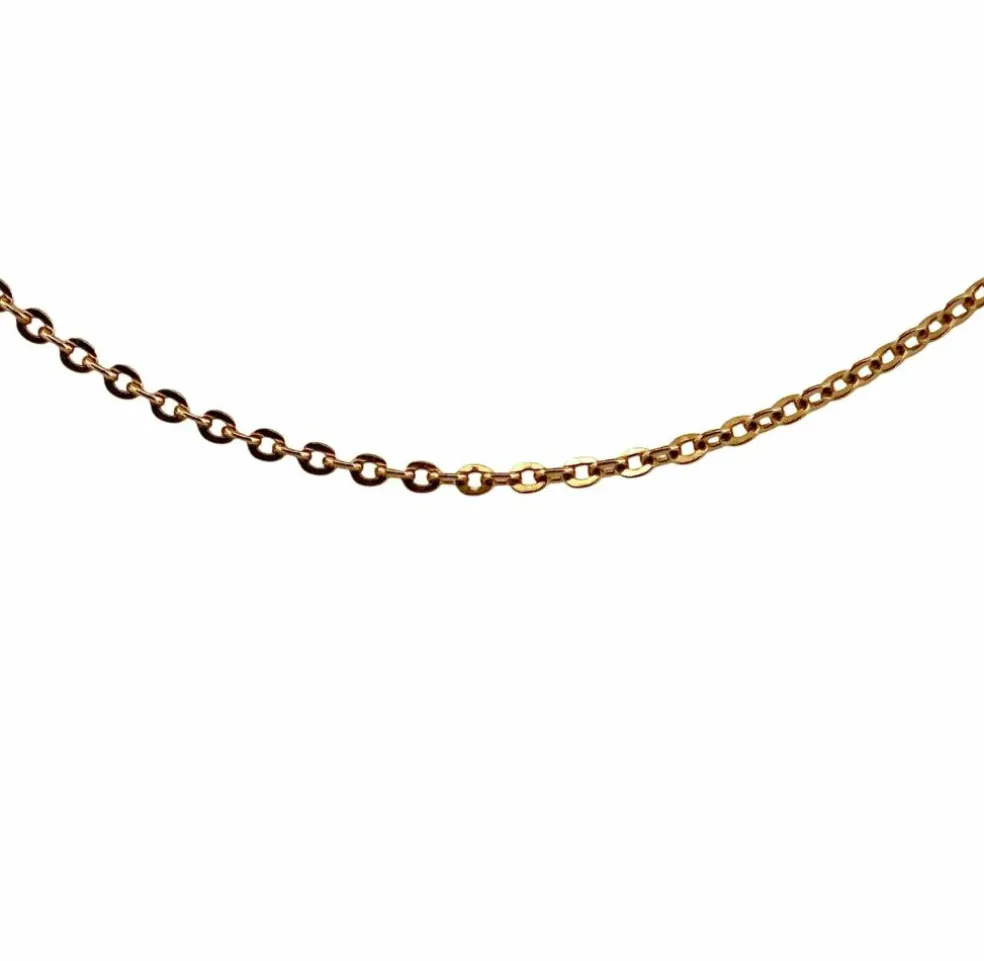 Chaîne maille forçat en or jaune 18 carats