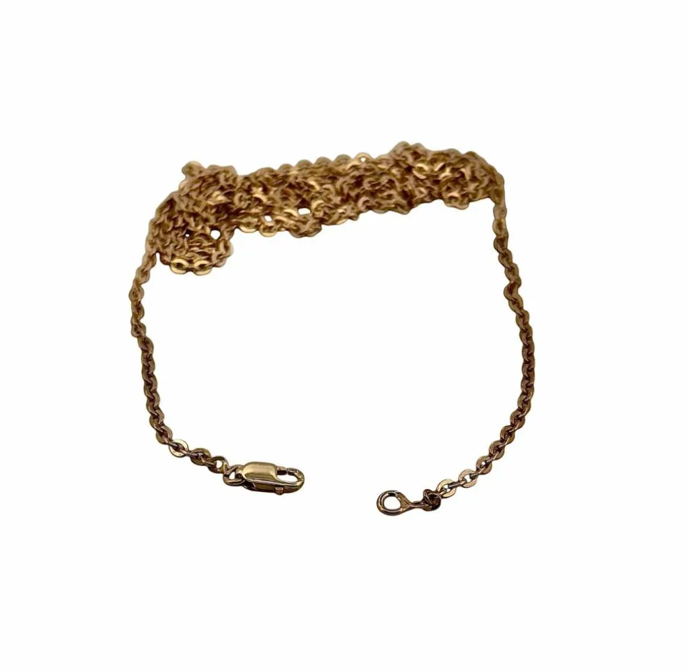 Chaîne maille forçat en or jaune 18 carats