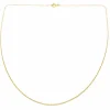 Chaîne maille forçat limée en or jaune