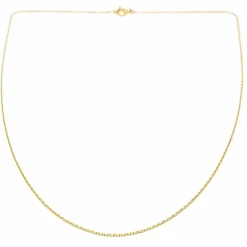 Chaîne maille forçat limée en or jaune