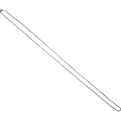 Chaîne maille forçat, or blanc.
