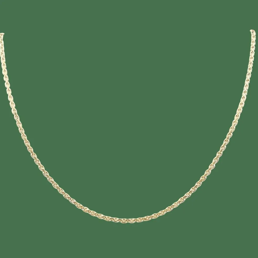 Chaîne maille forçat or jaune