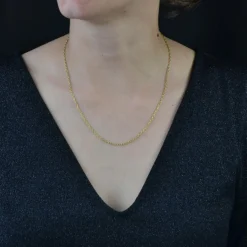 Chaîne maille forçat or jaune