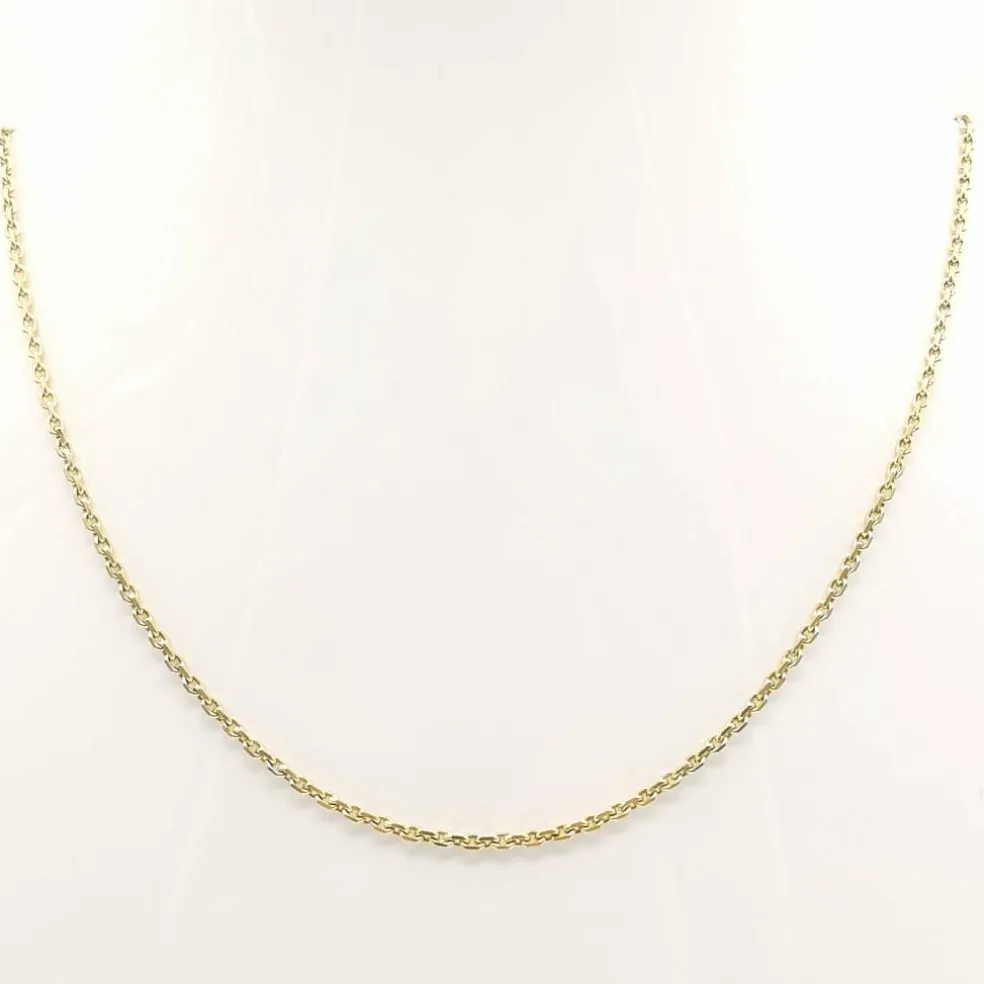 Chaîne maille forçat or jaune