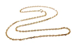 Chaîne maille forçat or jaune diamantée