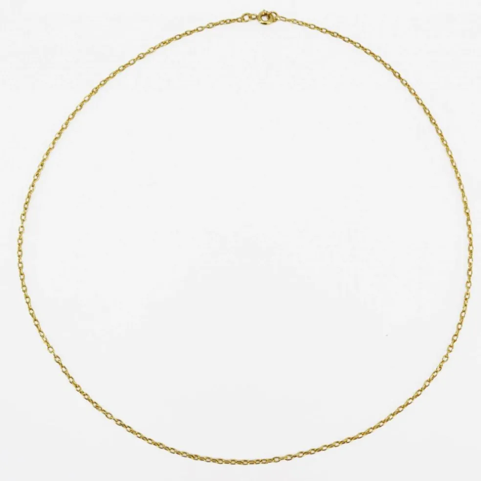 Chaîne maille forçat or jaune