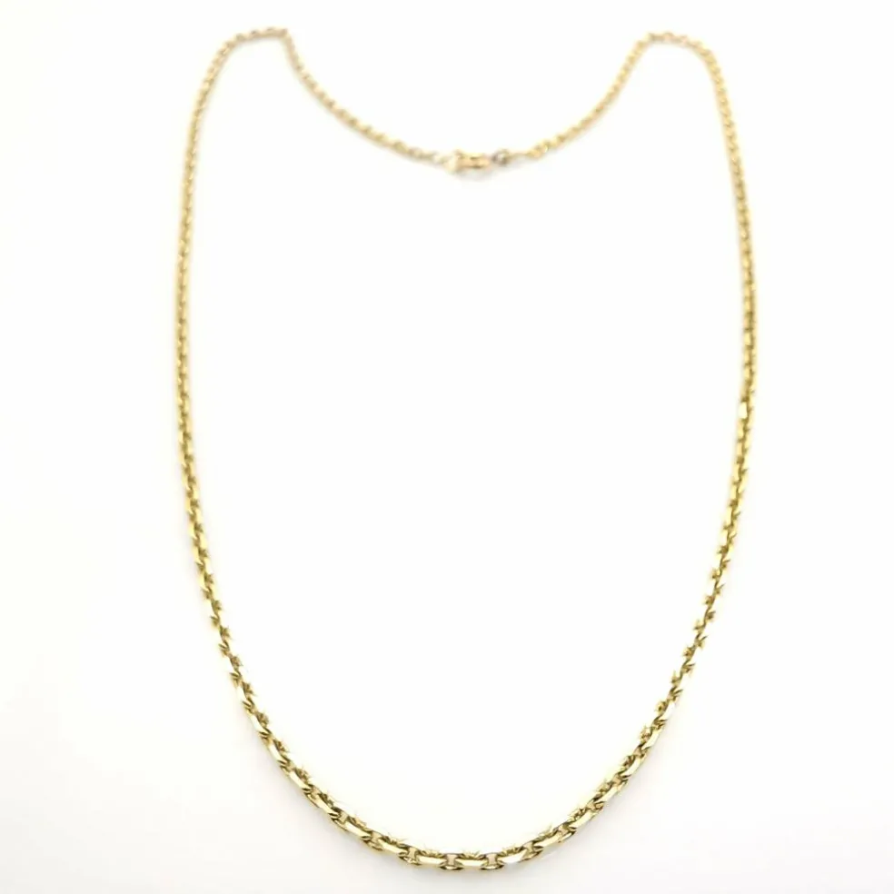 Chaîne maille forçat or jaune