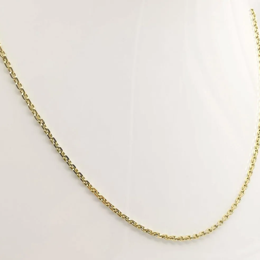Chaîne maille forçat or jaune