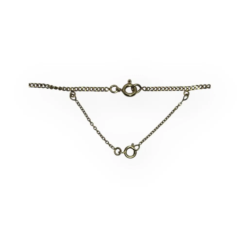 Chaîne maille gourmette 50 cm avec sécurité