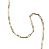 Chaîne maille rectangle or jaune