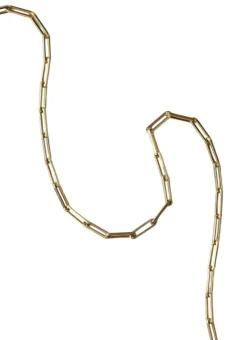 Chaîne maille rectangle or jaune