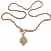 Chaîne maille serpent et pendentif diamant