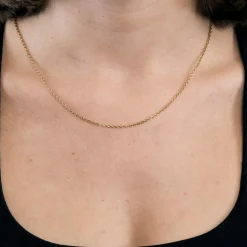 Chaîne or jaune maille forçat