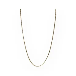Chaîne or jaune maille gourmette 52 cm
