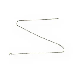 Chaîne or jaune maille gourmette 52 cm