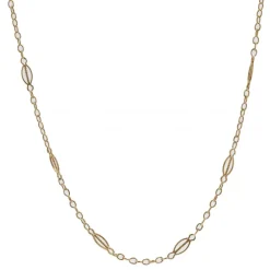 Chaîne or jaune maille navette