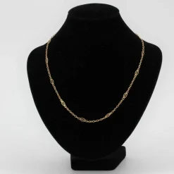 Chaîne or jaune maille navette