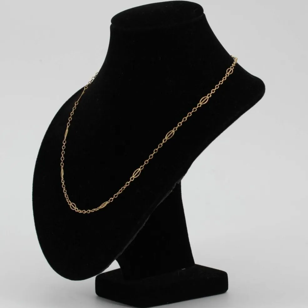 Chaîne or jaune maille navette