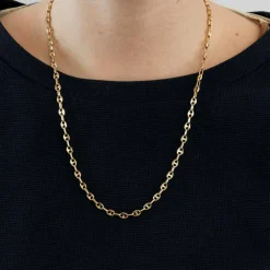 Chaîne or maille grains de café