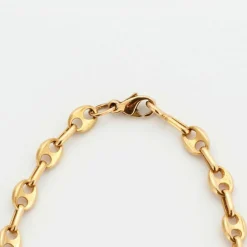 Chaîne or maille grains de café