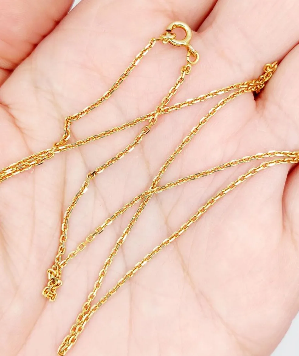 Chaîne vintage or jaune maille forçat française