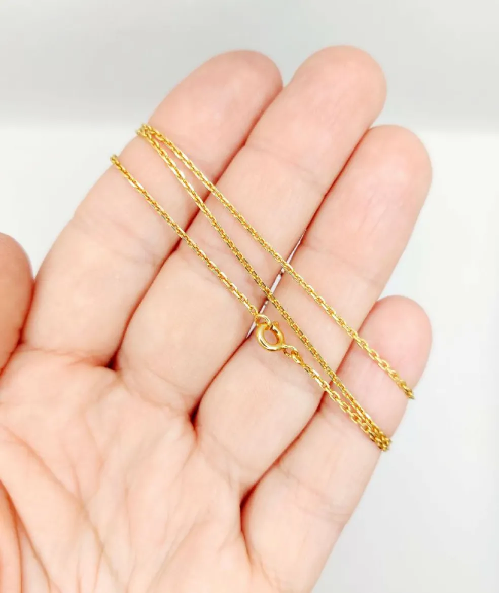 Chaîne vintage or jaune maille forçat française