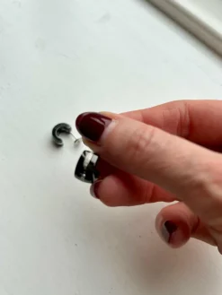CHANEL - Ultra- Boucles d'oreilles Diamants Céramique noire