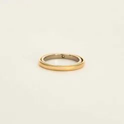 CHARLOTTE CHESNAIS - Ellipse Bold - Bague or jaune et or gris