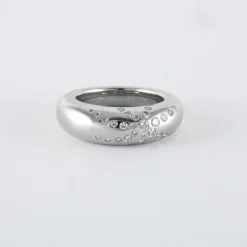 CHAUMET - Bague Feu D'artifice or blanc diamants.
