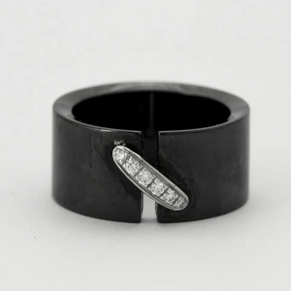 CHAUMET - Bague Lien Céramique Diamants