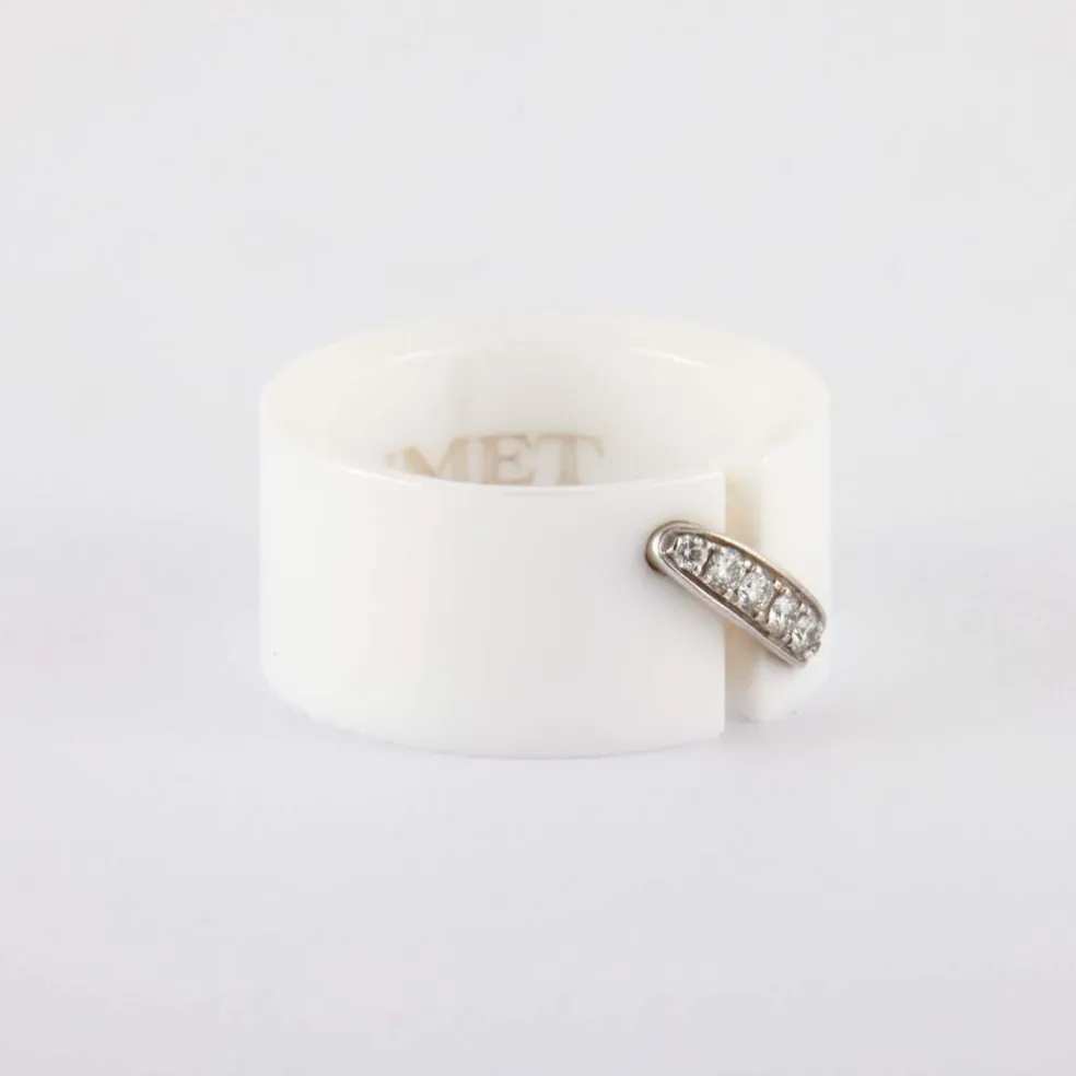 CHAUMET - Bague Liens Céramique blanche