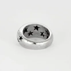 CHAUMET - Jonc Etoilé - Bague Or blanc et Diamants