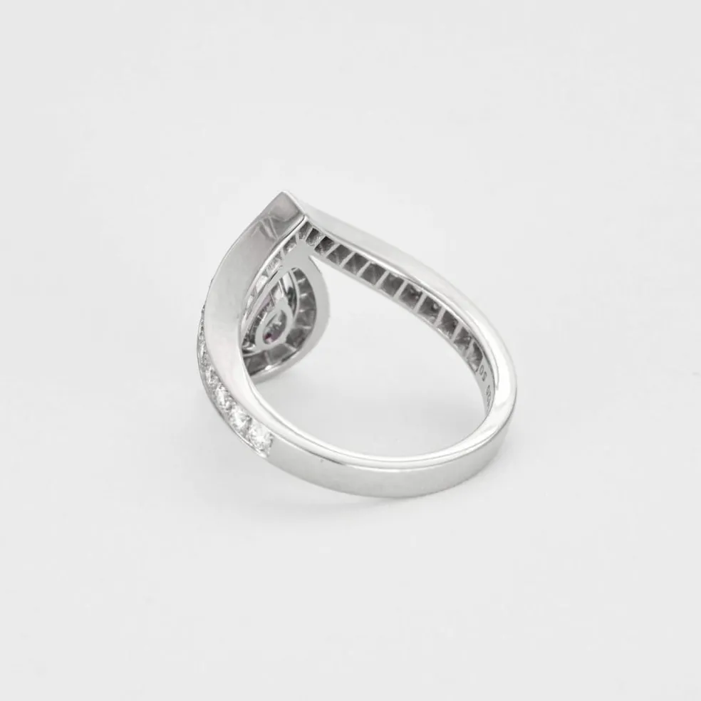CHAUMET - JOSEPHINE AIGRETTE - Bague en or blanc, améthyste et diamants