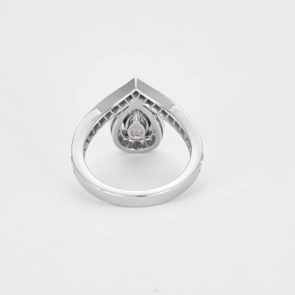 CHAUMET - JOSEPHINE AIGRETTE - Bague en or blanc, améthyste et diamants