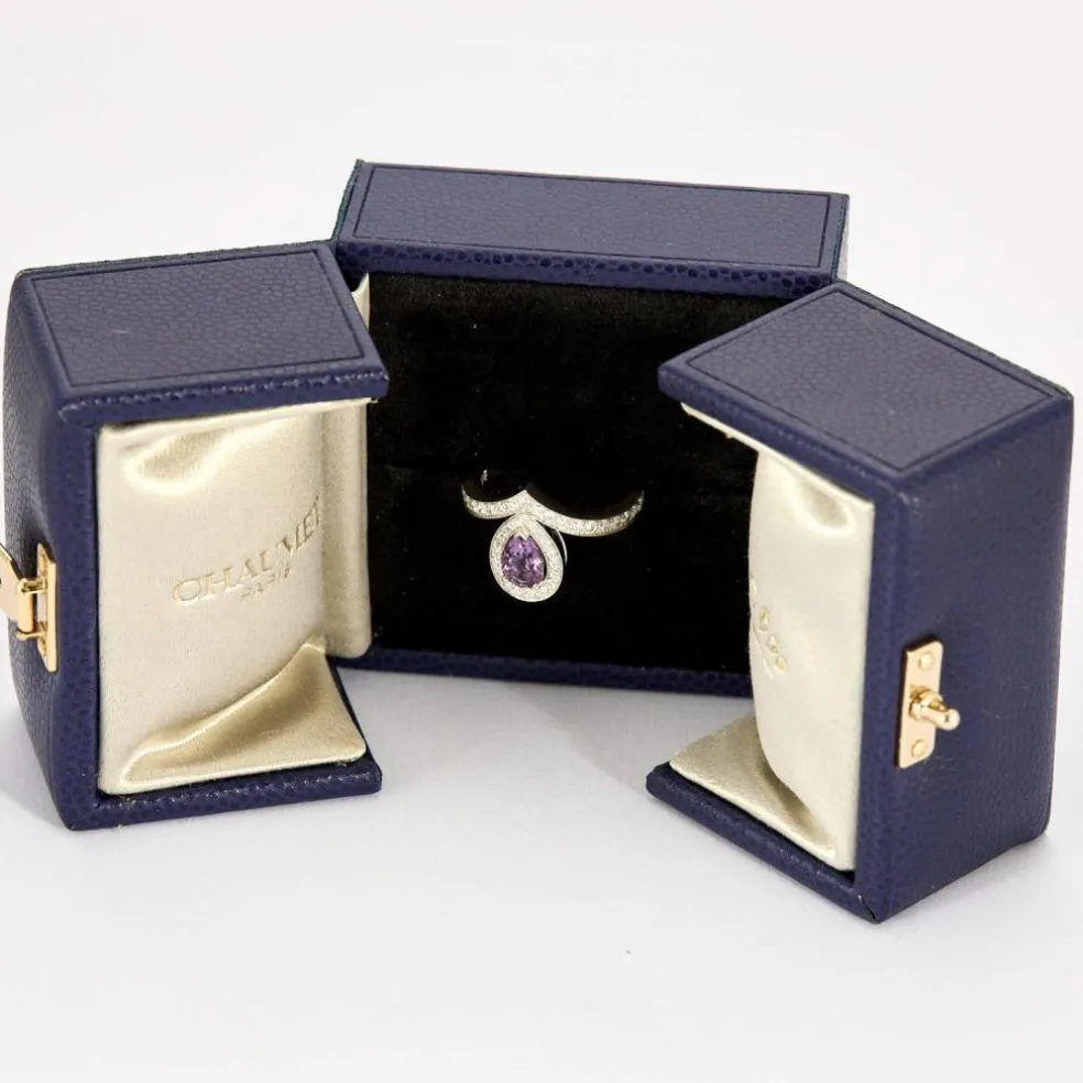 CHAUMET - JOSEPHINE AIGRETTE - Bague en or blanc, améthyste et diamants