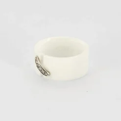 CHAUMET - Liens - Bague en Céramique blanche, Or blanc et Diamants