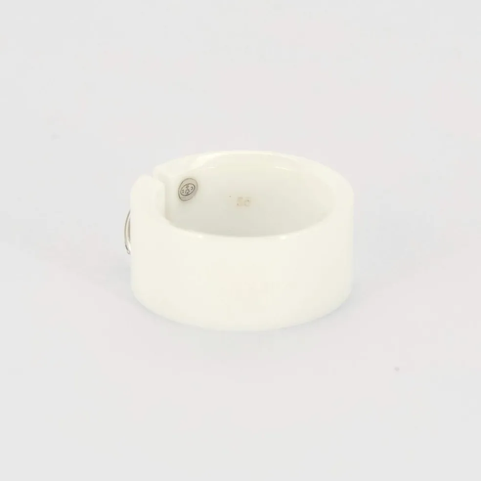 CHAUMET - Liens - Bague en Céramique blanche, Or blanc et Diamants