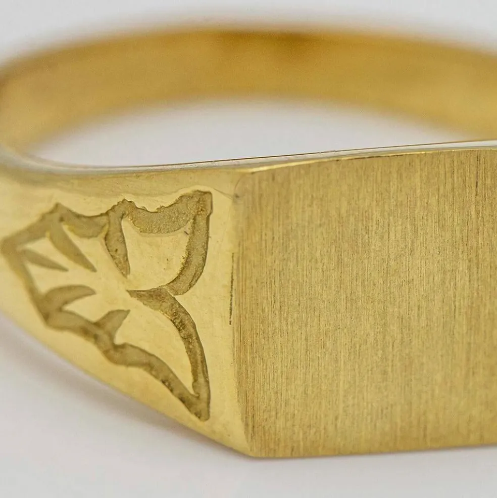 Chevalière Carrée Or jaune