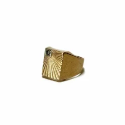 Chevalière en or jaune 18k