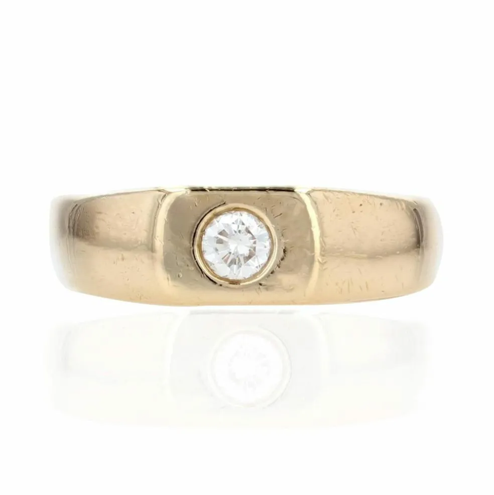 Chevalière occasion en or et diamant