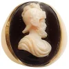 Chevalière Or jaune Camée Agate